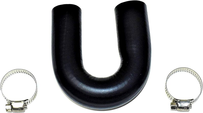 A-Team Performance LS Heater Core Bypass Hose - Black Silicone, 5/8in & 3/4in Hose Clamps - Water Pump Crossover & Heater Delete - Compatible with Chevrolet, GM & Pontiac LS/LSX Engines - Image 3