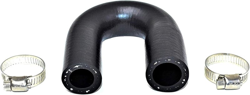 A-Team Performance LS Heater Core Bypass Hose - Black Silicone, 5/8in & 3/4in Hose Clamps - Water Pump Crossover & Heater Delete - Compatible with Chevrolet, GM & Pontiac LS/LSX Engines - Image 2