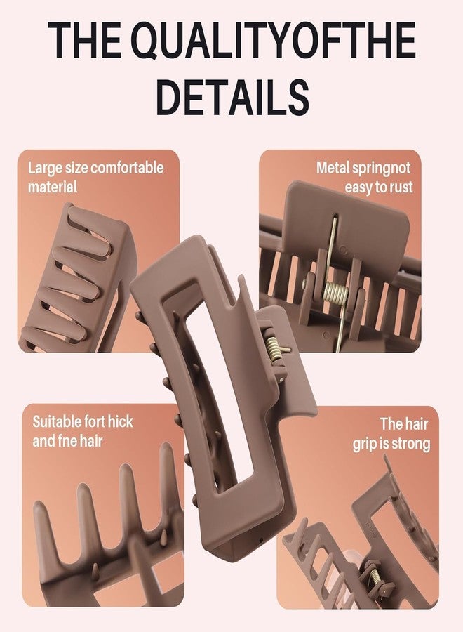 Melodio 4Pcs Cloud Claw Clips for Women, 4.2 Inch Non-Slip Strong Hold Hair Claws, Unbreakable & Durable TPEE-Silicone Blend, Large Bendable Cozy Hair Clip for Thin/Thick/Curly Hair, All-Day Comfort - Image 4