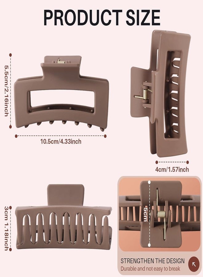Melodio 4Pcs Cloud Claw Clips for Women, 4.2 Inch Non-Slip Strong Hold Hair Claws, Unbreakable & Durable TPEE-Silicone Blend, Large Bendable Cozy Hair Clip for Thin/Thick/Curly Hair, All-Day Comfort - Image 3