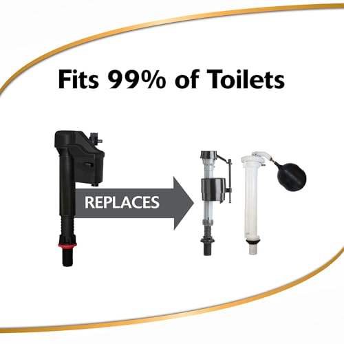 Korky QuietFILL 2X Long Life Toilet Fill Valve - Universal Fits 99% of Toilets - Easy Height Adjust for Fast Install, 528X - Image 4