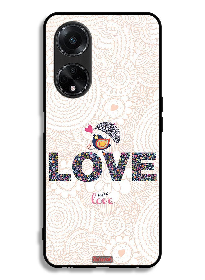 Tolwak Oppo F23 5G Protective Case Cover Love With Love - Image 1