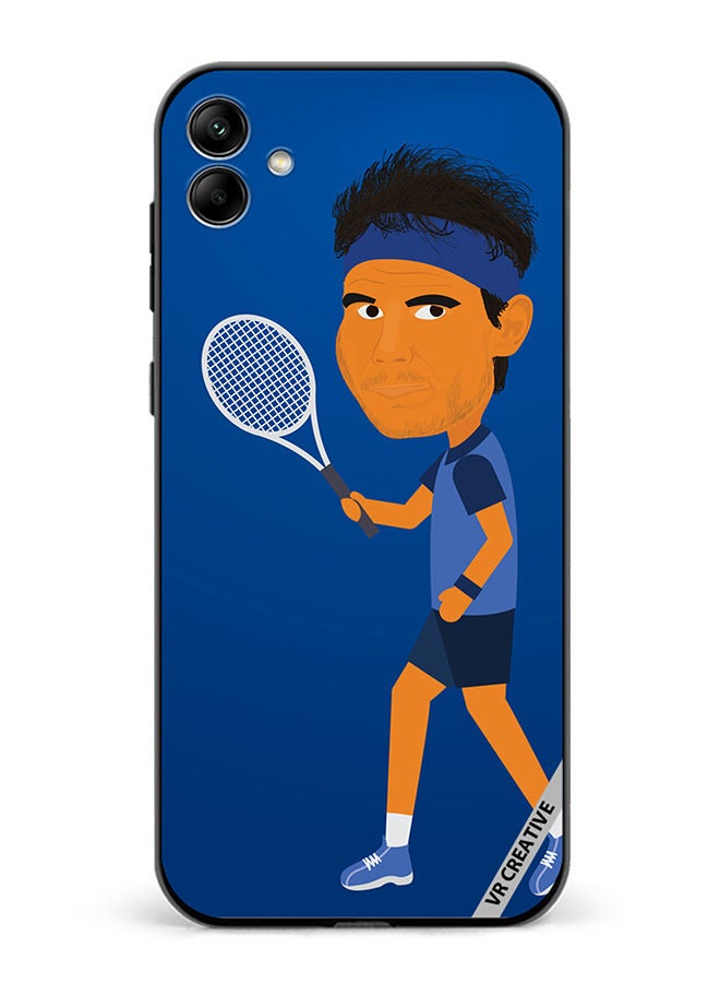 VR CREATIVE Protective Case Cover For Samsung Galaxy A04 Tennis Player Male Character Design Multicolour - Image 1
