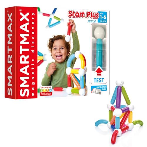 SmartMax Start Plus STEM Building Magnetic Discovery Set, Ages 1-6 (30 Pieces) - Image 1