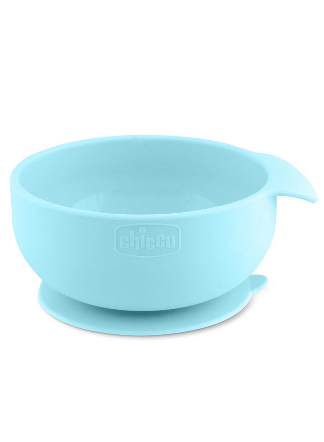 شيكو طقم إطعام شيكو سهل الاستخدام من السيليكون | أطباق للفطام الذاتي | وعاء شفط | مريلة سيليكون قابلة للتعديل | ملعقة سيليكون ناعمة | خالية من مادة BPA | طقم من 3 قطع | 6 أشهر فأكثر | أزرق مخضر - Image 2
