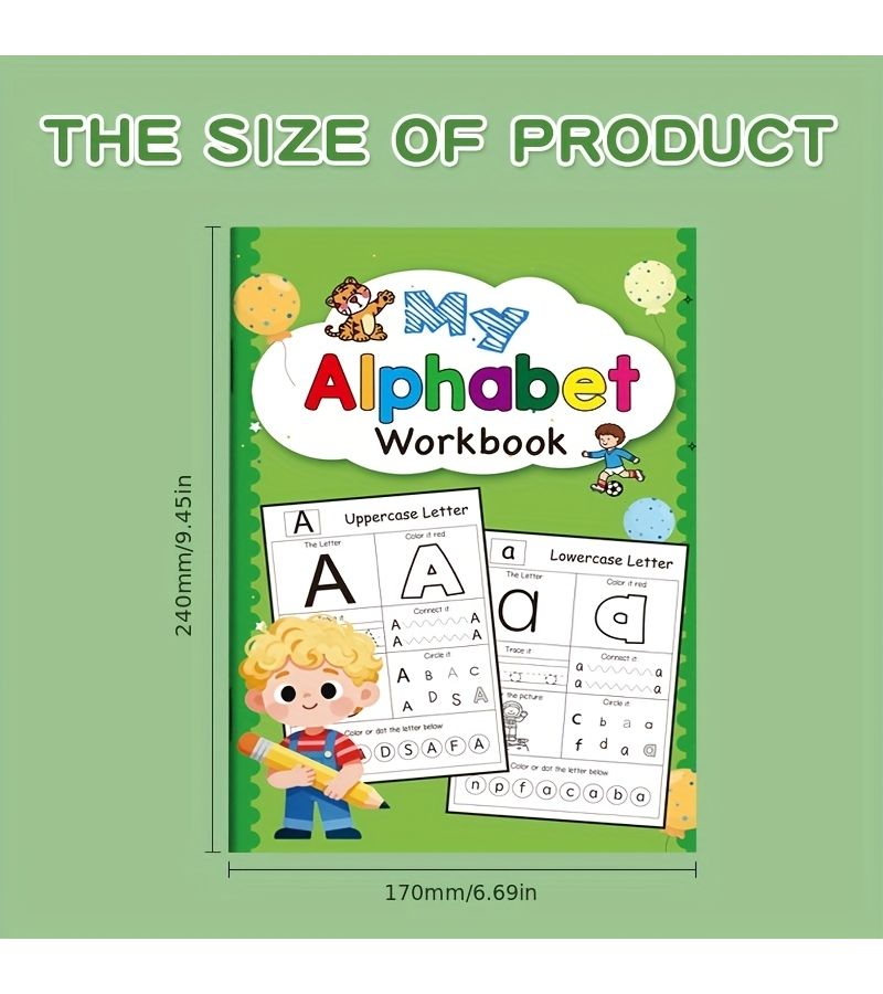 كتاب تدريبات الحروف الإنجليزية من الألف إلى الياء - تلوين وتتبع الأحرف للأطفال - Image 2