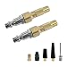 BWBWND 7PCS Heavy Duty Brass Air Nozzle with Quick Connector Screw On Tire Inflator Chuck Air Needle wAdapters No Break Ball Needle Twiston Chucks for Tire Inflator Gauge Compressor - Image 2