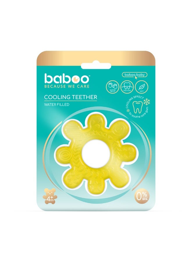 Baboo عجلة عضاضة مملوءة بالماء للتبريد - صفراء - 4 شهور وما فوق - Image 1