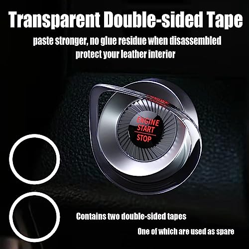BeFunky Car Push Start Button Cover - Universal Rotating Engine Start Stop Button for Cars and Some Motorcycles (Black) - Image 4