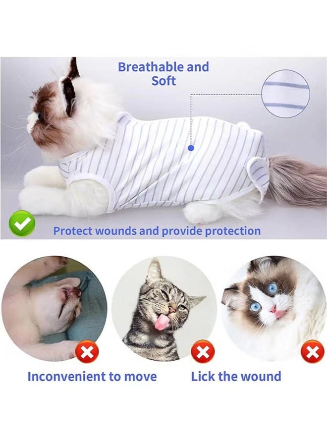 Cat Recovery Suit,Pet Professional Recovery Suit for Abdominal Wounds or Skin Diseases - Image 3