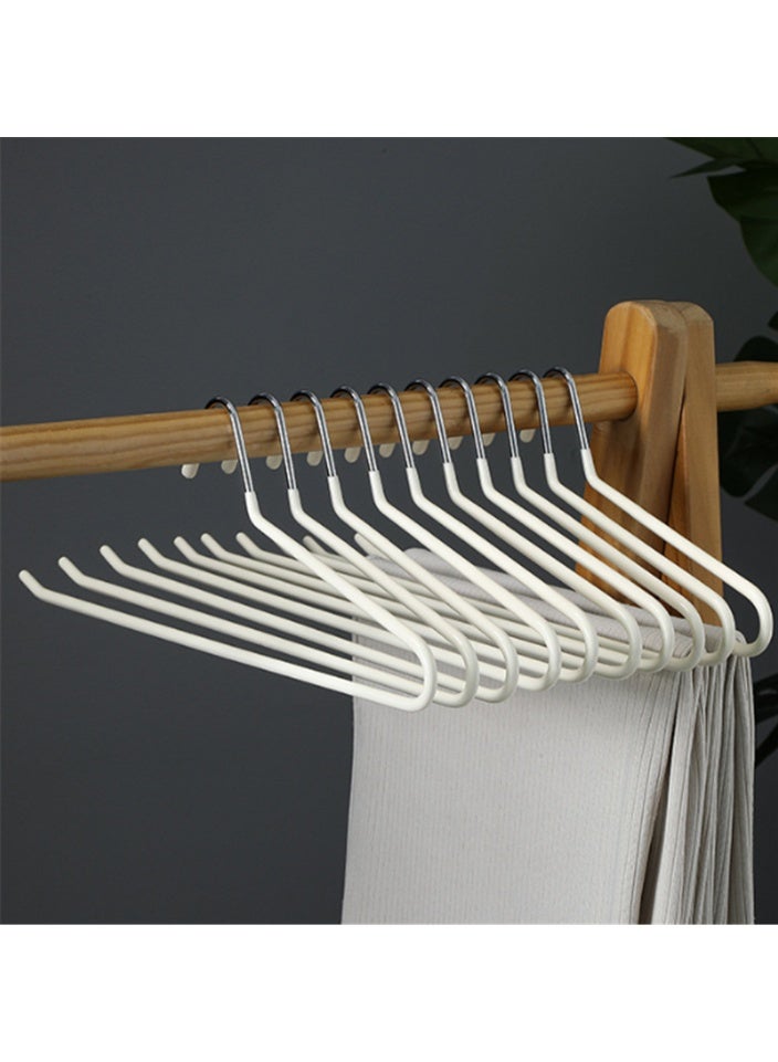 Open Hangers 20 Pack, Z-Type Pants Hangers Non Slip with Rubber Coating,  Multifunctional Strong Durable Metal Hangers for Pants Jeans Trousers Slacks Skirts, Space Saving, 35*14cm (White 20Pack) - Image 3