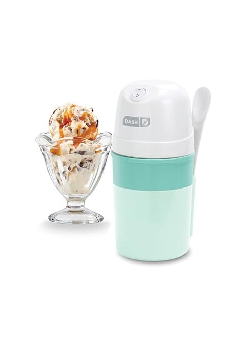 DASH My Pint Ice Cream Maker Machine Aqua MultiPurpose Soft Serve Ice Cream Machine for Homemade Gelato Sorbet Frozen Yogurt Includes Mixing Spoon Easy to Clean and Store