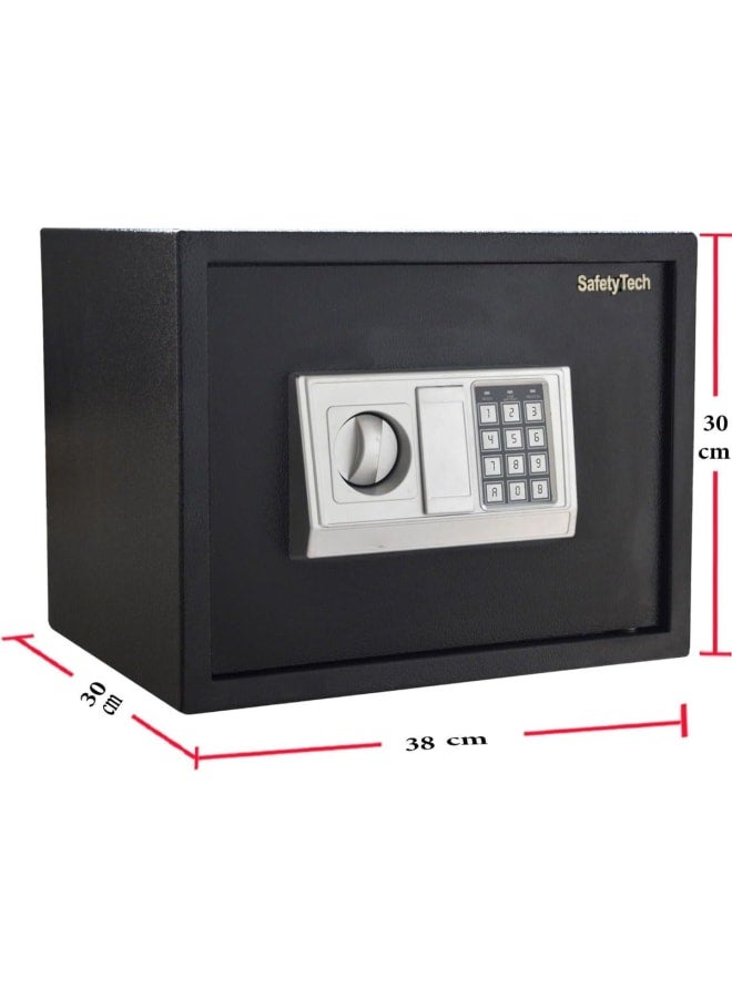 Safety Tech Digital Home Safe + Lock with 2 Keys, Dimensions 38 * 30 * 30 cm - Image 4