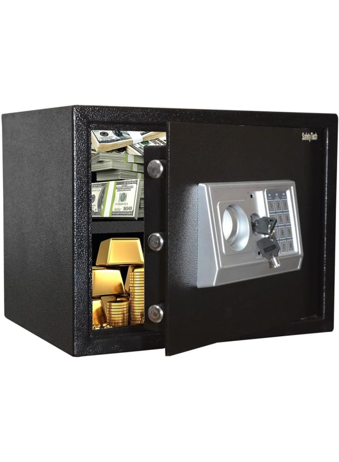 Safety Tech Digital Home Safe + Lock with 2 Keys, Dimensions 38 * 30 * 30 cm - Image 1