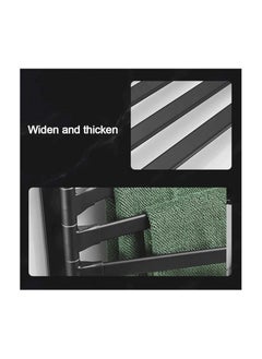 plantex Plantex Aluminum 4-Arm Bathroom Swing Towel Hanger/Towel Holder for Bathroom/Towel Stand/Bathroom Accessories(Premium-Black)  - Image 3