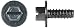 Clips AND FASTENERS 50 License Plate Screws 14 14 X 58 Compatible with Ford N800369S2 - Image 2