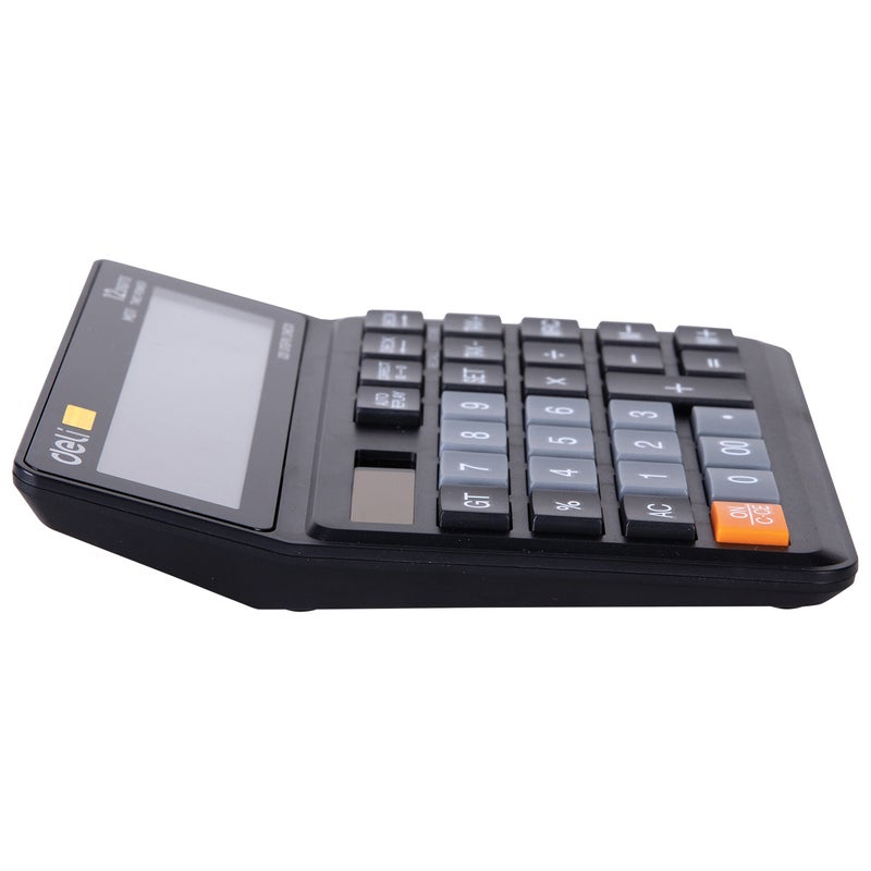 Deli M01120 Desktop Calculator 12 Digit Dual Power Tax Function Auto Replay 120 Steps Check - Image 3