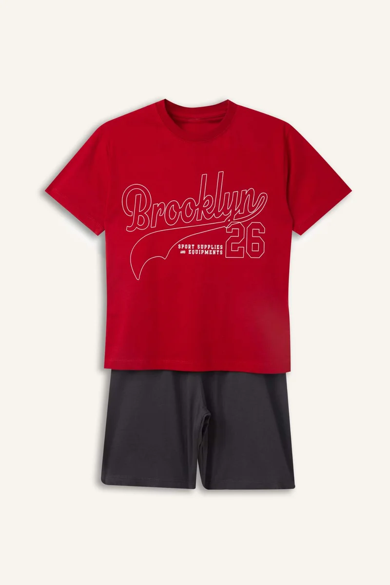 100% Cotton Top Shorts 2 Piece Pyjama Set