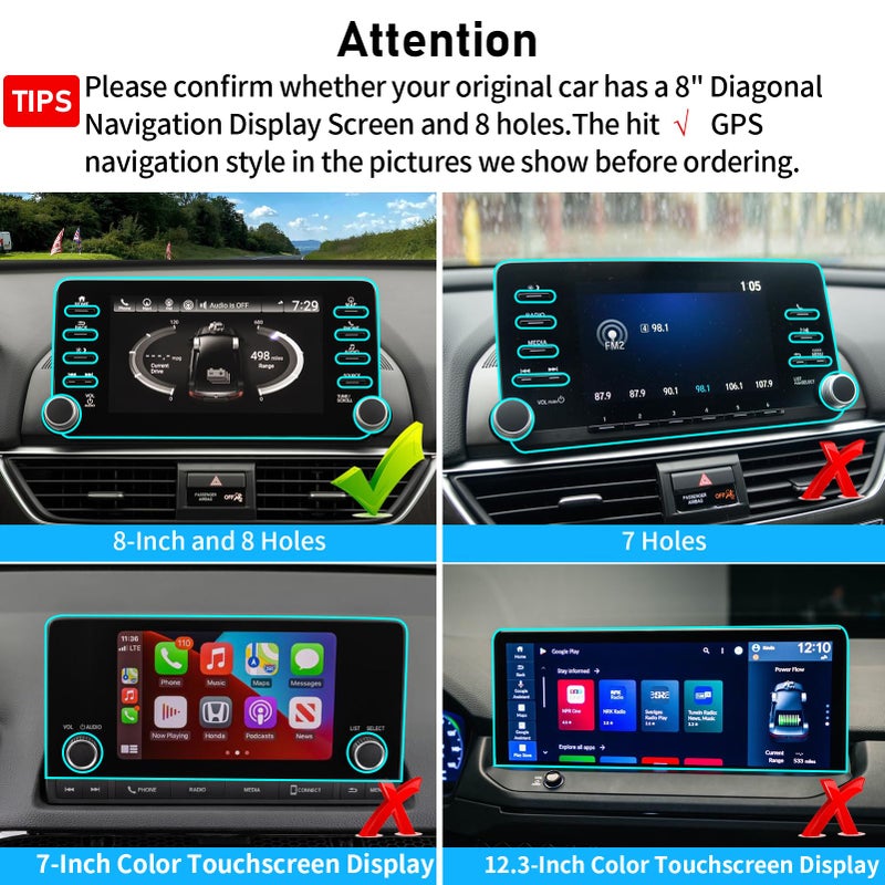 APESER Compatible with Honda Accord Phone Mount 2018 2019 2020 2021 2022,10th Gen Accord Phone Holder for 8 inch Navigation Screen,Accord Cell Phone Holder 360 Degree Rotation Mounted Anti-Shake,black - Image 3