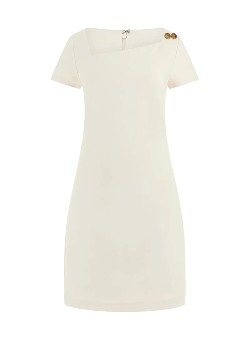 GUESS Short Sleeve  Maelice Fit And Flare Dress