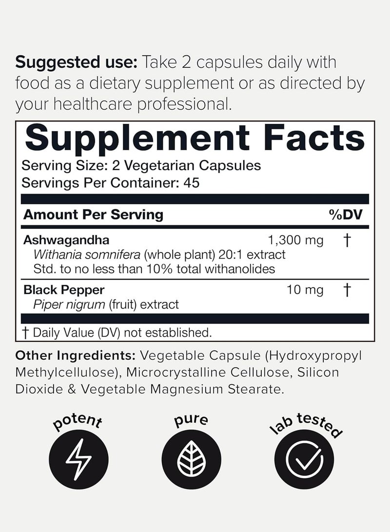 Toniiq Ashwagandha - Ultra High Potency 90 Capsules  - Image 2