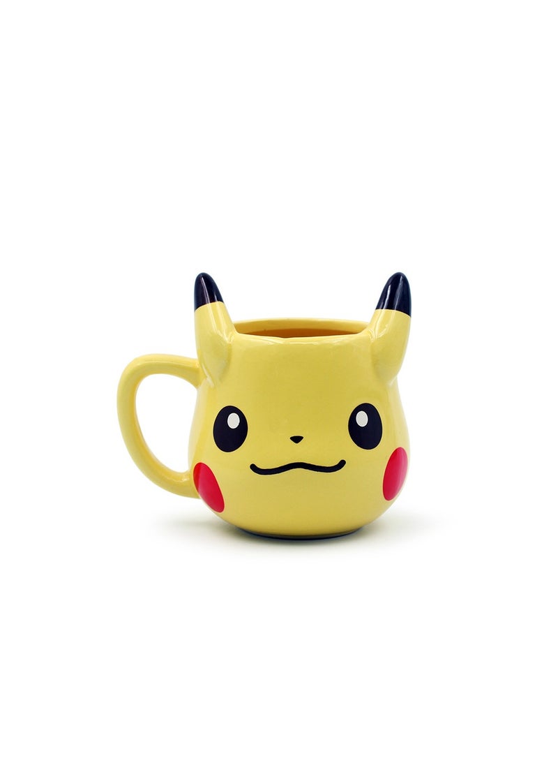 xozgdovg Mugs children's cups girls' cups cute Pikachu cups/Pikachu vertical ear cups 