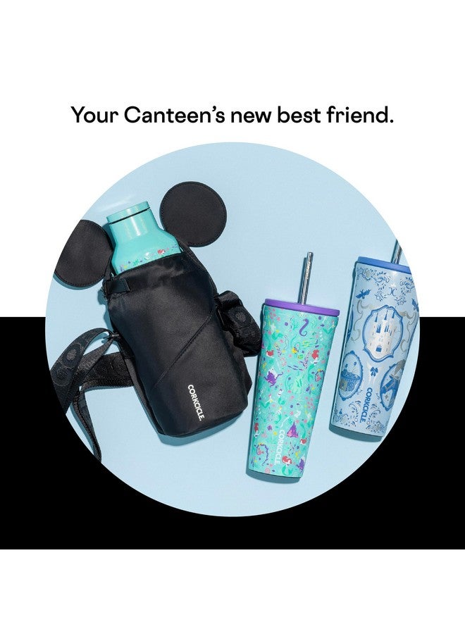 CORKCICLE X Disney Minnie Mickey Mouse Ears Crossbody Water Bottle Sling Bag, Black, Fits 16-40 Oz Tumbler - Secure Items In Water Bottle Holder With Strap - Image 5