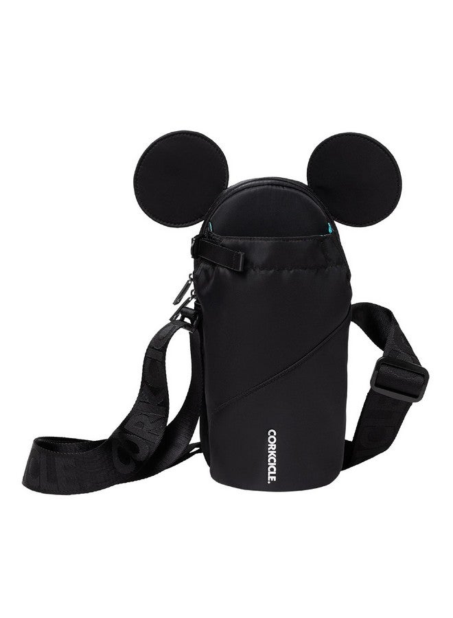 CORKCICLE X Disney Minnie Mickey Mouse Ears Crossbody Water Bottle Sling Bag, Black, Fits 16-40 Oz Tumbler - Secure Items In Water Bottle Holder With Strap - Image 1