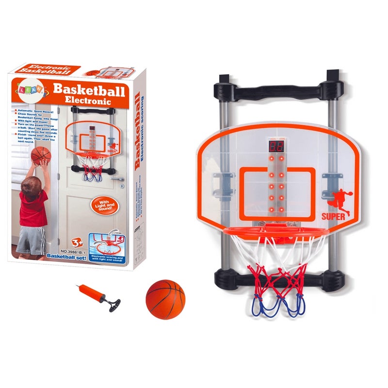 King Sport - Electronic Basketball Set with Score Screen & Lights - 39881B-1 - Image 1