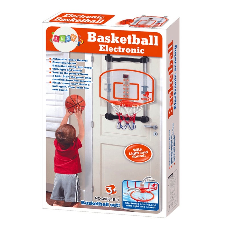 King Sport - Electronic Basketball Set with Score Screen & Lights - 39881B-1 - Image 3