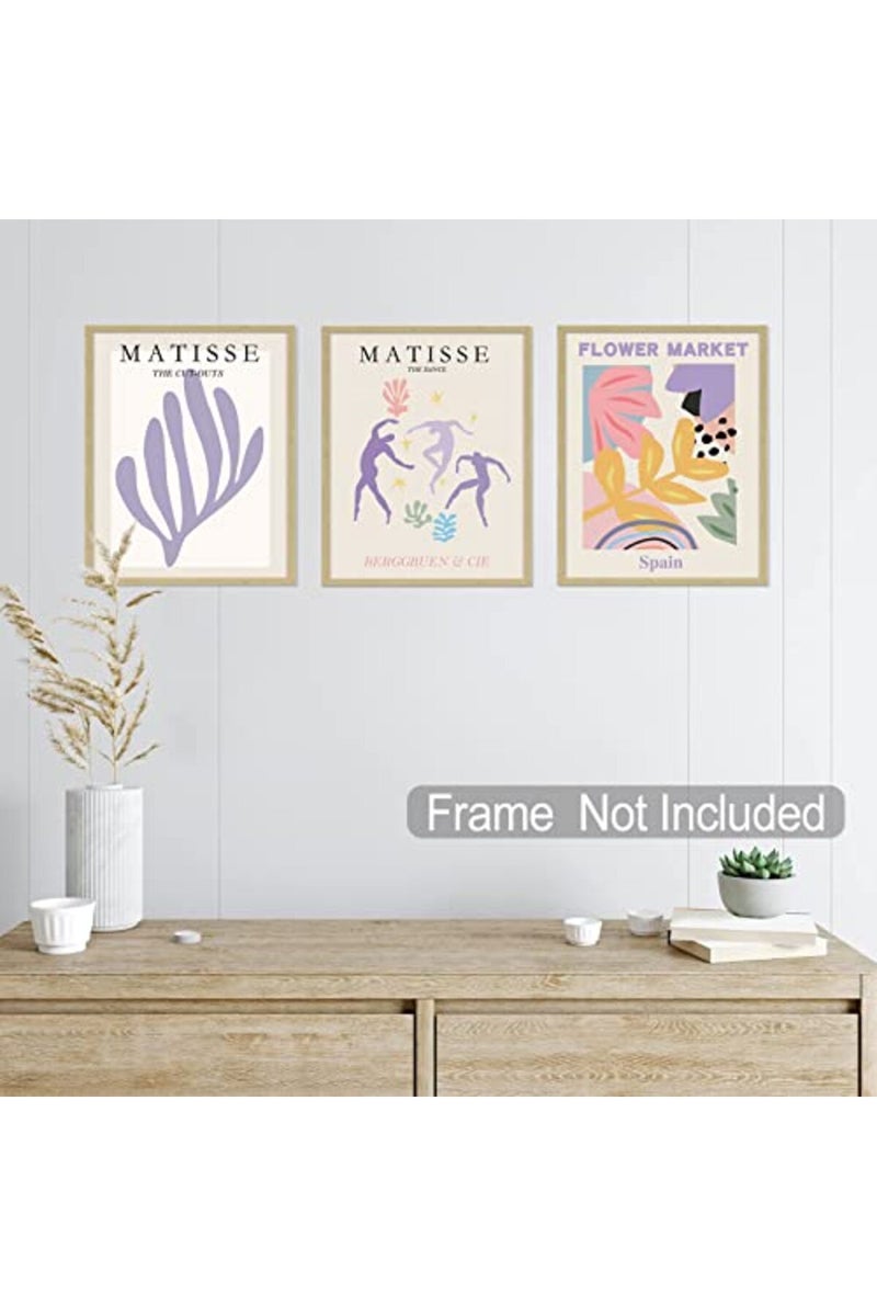 LIYAOLI Matisse Wall Art Prints Flower Market Posters for Room Aesthetic 90S, 8 X 10 Inch Set of 6 Art Prints Unframed Preppy Wall Collage for Bedroom Danish Pastel Y2K Room Colorful Decor - Image 3