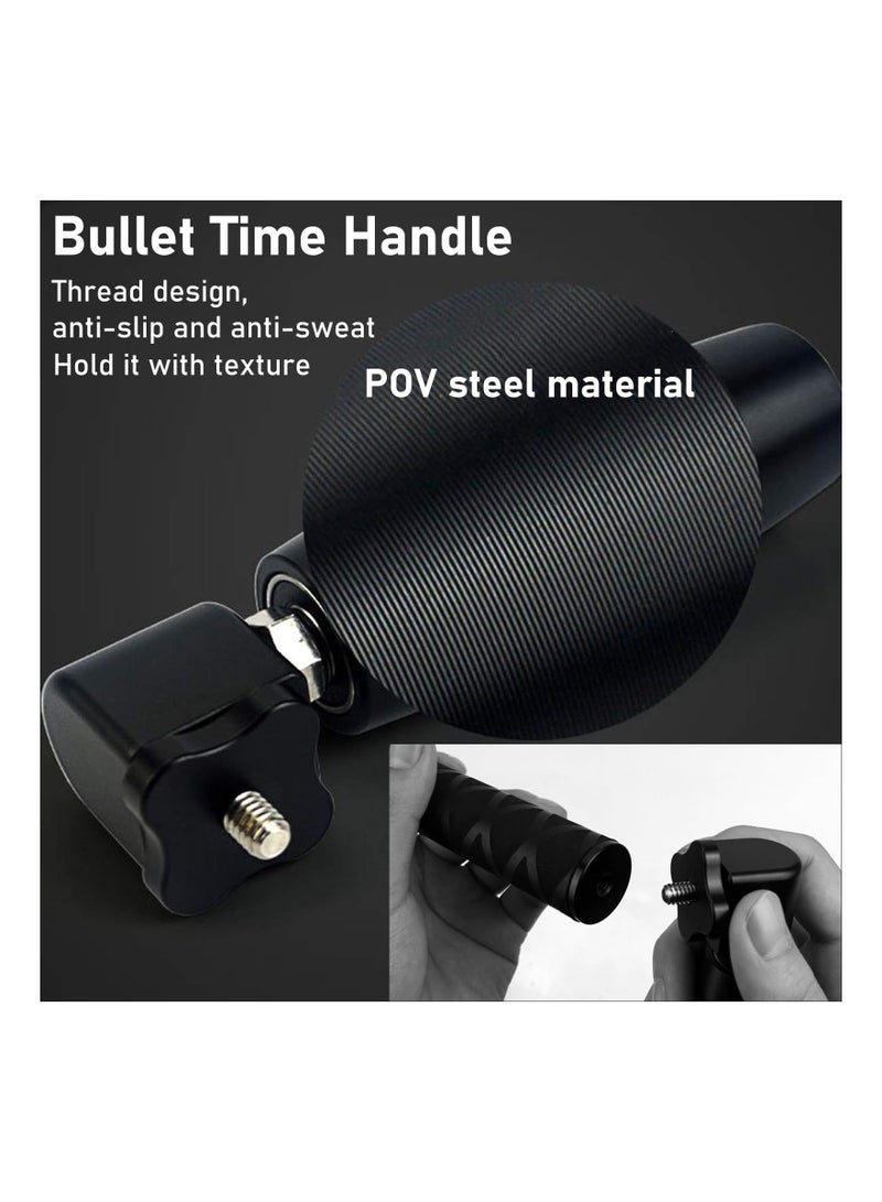 Captaintech Bullet Time Cord for Insta360 X3, 111cm / 43.7inch Invisible Selfie Stick Extended Cord Rotatable Handle for Insta360 X3/ GO 3/ ONE X2/  ONE R/ ONE X/ ONE/ GO 2 Camera Accessories - Image 5