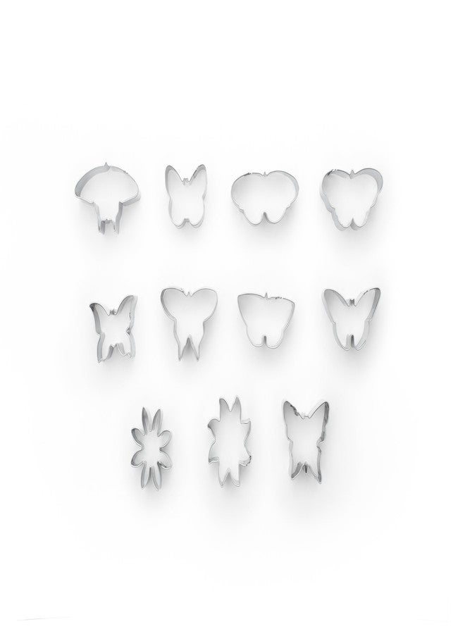 Fox Run Mini Flower and Butterfly 11 Piece Cookie Cutter Set - Image 3