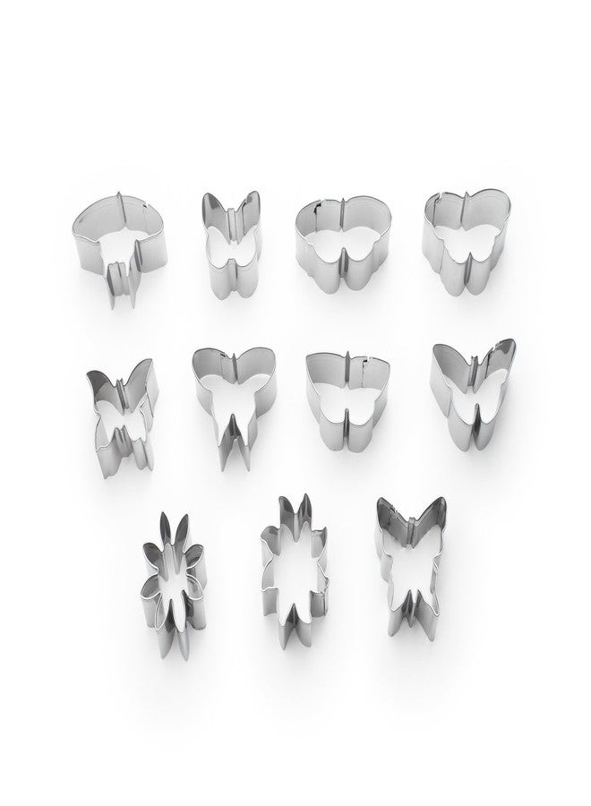 Fox Run Mini Flower and Butterfly 11 Piece Cookie Cutter Set - Image 2