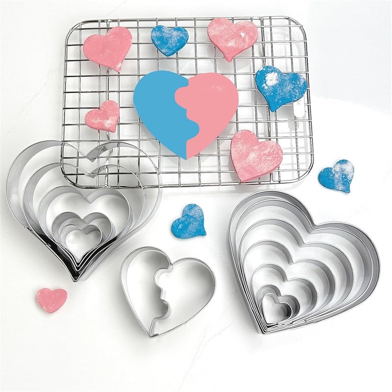 3pcs Heart Cookie Molds Set - Ideal Heart Shaped Cookie Cutters for Weddings, Romantic Events, and Fun Baking Activities - Image 2