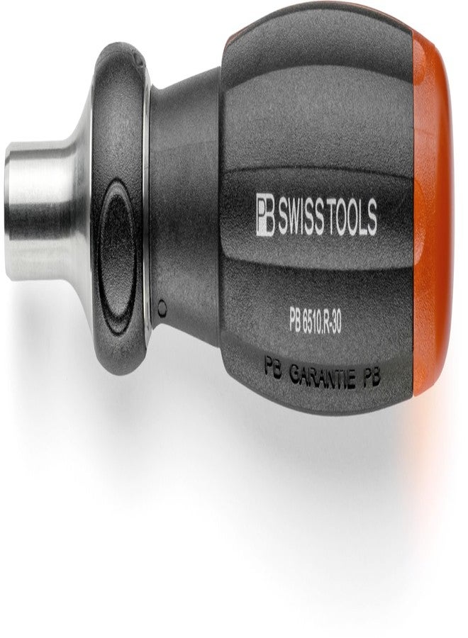 PB Swiss Tools Insider 3 - Ratcheting Universal 1/4" bit holder with 10 PrecisionBits in the handle - Image 1