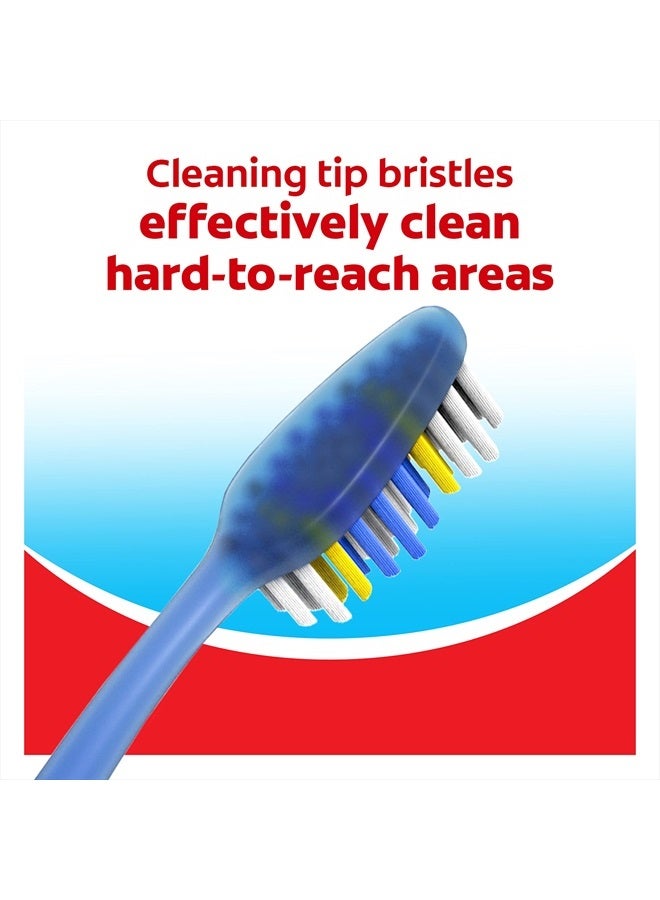 Colgate Extra Clean Toothbrush, Soft Toothbrush for Adults, 3 Count (Pack of 1) - Image 5