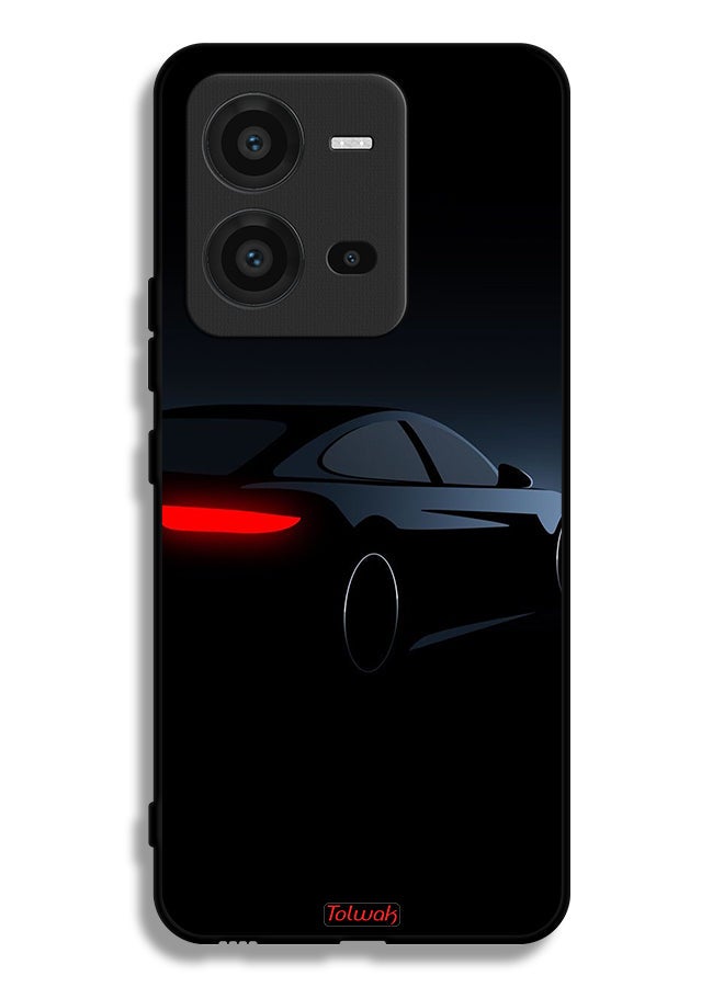 Tolwak Vivo V25 5G Protective Case Cover Dark Car - Image 2