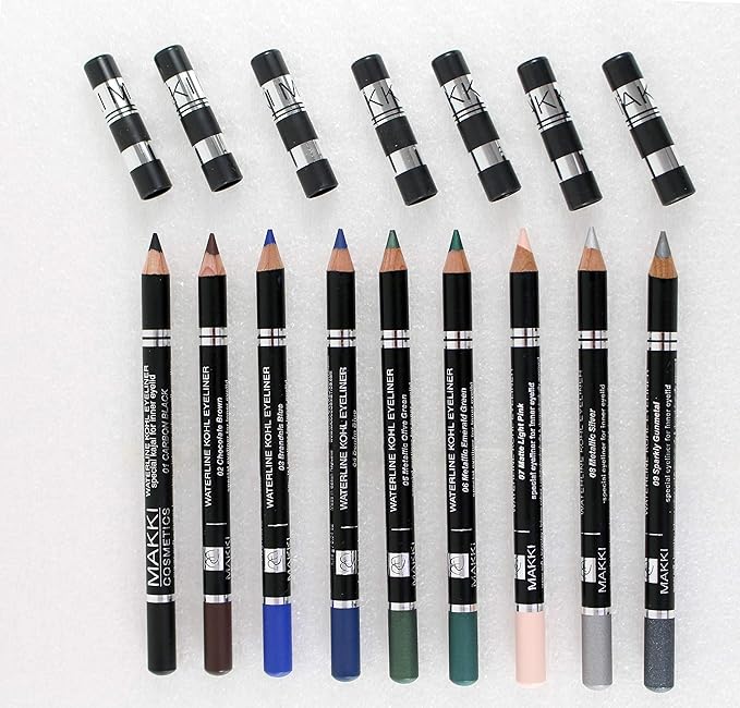 05 Metallic Olive Green Waterline Kohl Eyeliner Special Kajal for inner eyelids vitalizing and Waterproof sensitive eyes hypoallergenic eye liner