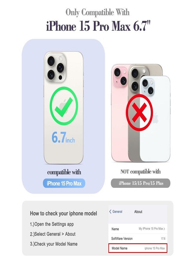 EYZUTAK Magnetic for iPhone 15 Pro Max Case Compatible with MagSafe, Fashion Cute Polka Dot Phone Case Simple Chic Aesthetic Polka Dot Pattern Slim TPU Protective Cover for Women Girls - White - Image 4