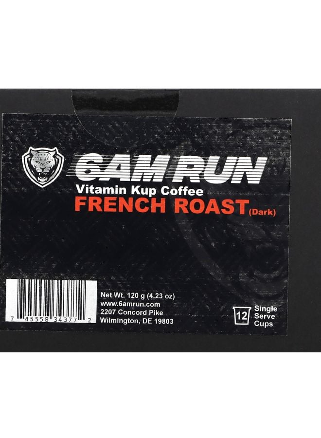 Vitamin Kup Coffee French Roast Dark 12 Single Serve Cups 4.23 oz (120 g)