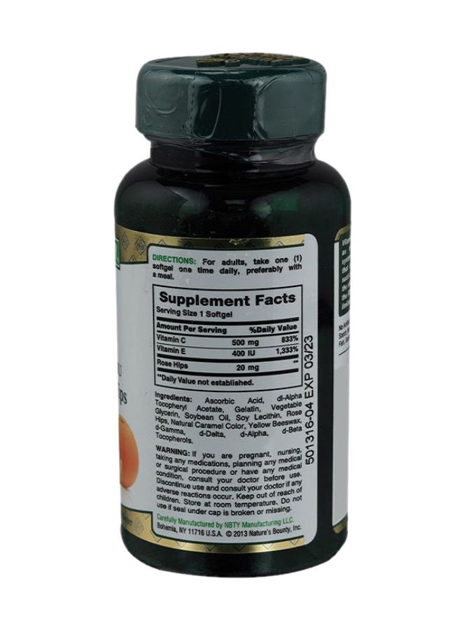 NATURE'S BOUNTY Vitamin C and E Softgel 50's  - Image 2