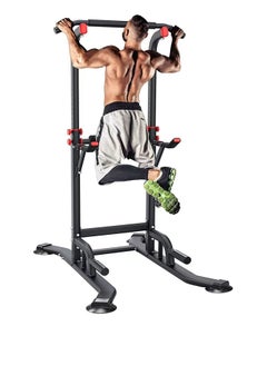 Power Tower Dip Station Adjustable, Multi Function Pull up Station for Strength Training - Dip Stand Workout Fitness Bar - Push up Equipment of Home Gym Exercise