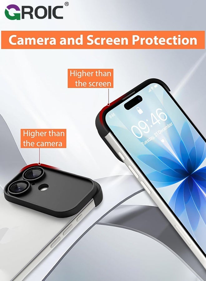 GROIC iPhone 17 Case Borderless Design Camera Lens Protection iPhone 17 Phone Shell,TPU Four Corner Fall Protection Shockproof iPhone 17 Case, Shockproof Bumper Cover for iPhone 17 6.3 inch - Image 4