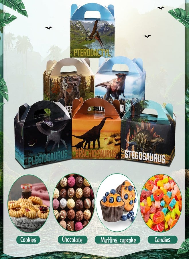 TaoBary 24 Pcs Dinosaur Favor Boxes for Birthday Party Dinosaur Treat Boxes Dinotheme Candy Goodie Case Party Favors for Boys Girls Kids Baby Shower Supplies, 6 x 3.5 x 3.5 Inch(Cool Style) - Image 4