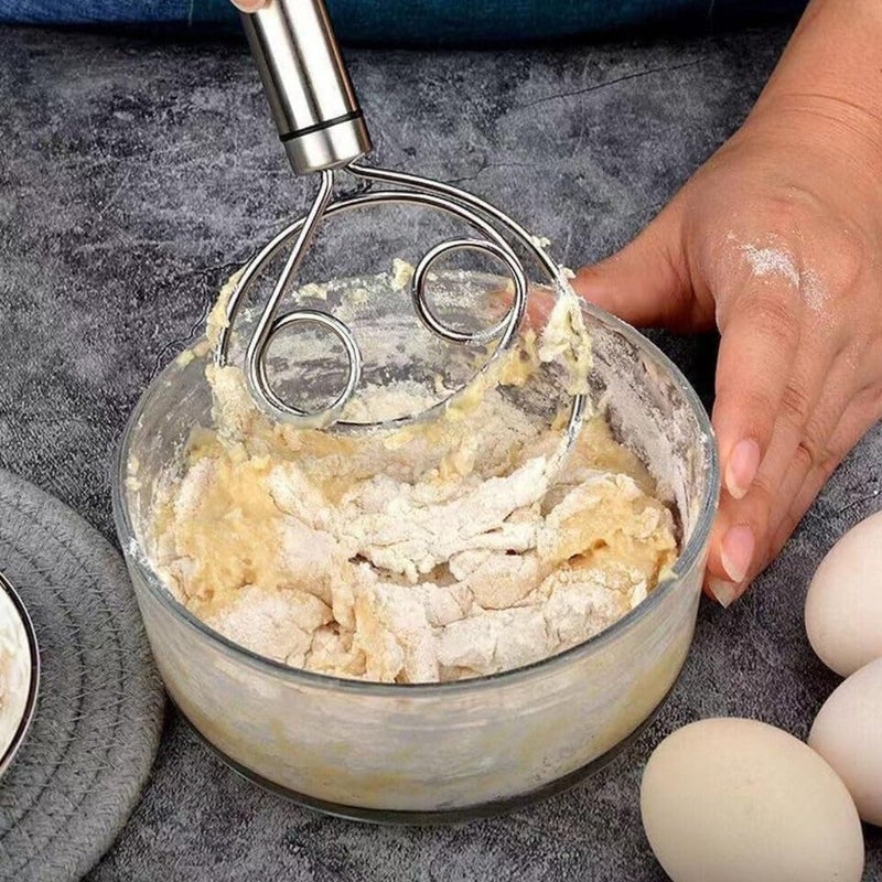 Multifunctional Effortless Stainless Steel Dough Mixer with Hanging Hole Durable TimeSaving Mixing Stick Baking Tools Egg Beater for Home Kitchen Baking Accessories  - Image 3
