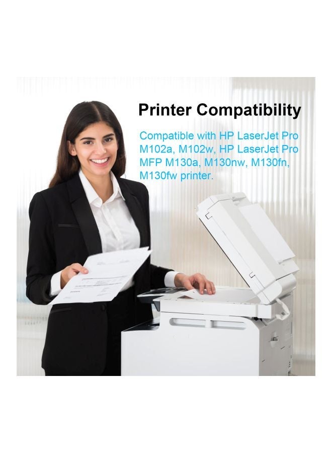 NIBEMINENT Replacement Toner Cartridge With Chip For HP CF217A 17A Black  - Image 4