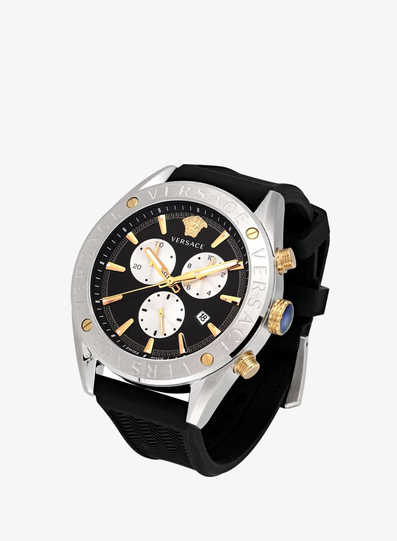 فيرزاتشي V-Chrono Quartz Black Dial Watch