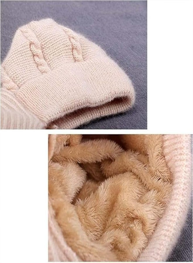 DROXNIX Winter Woolen Cap with Scarf Set for Women | Warm Knitted Beanie Cap & Muffler Combo | Soft Stretchable Cold Weather Headwear - Image 5