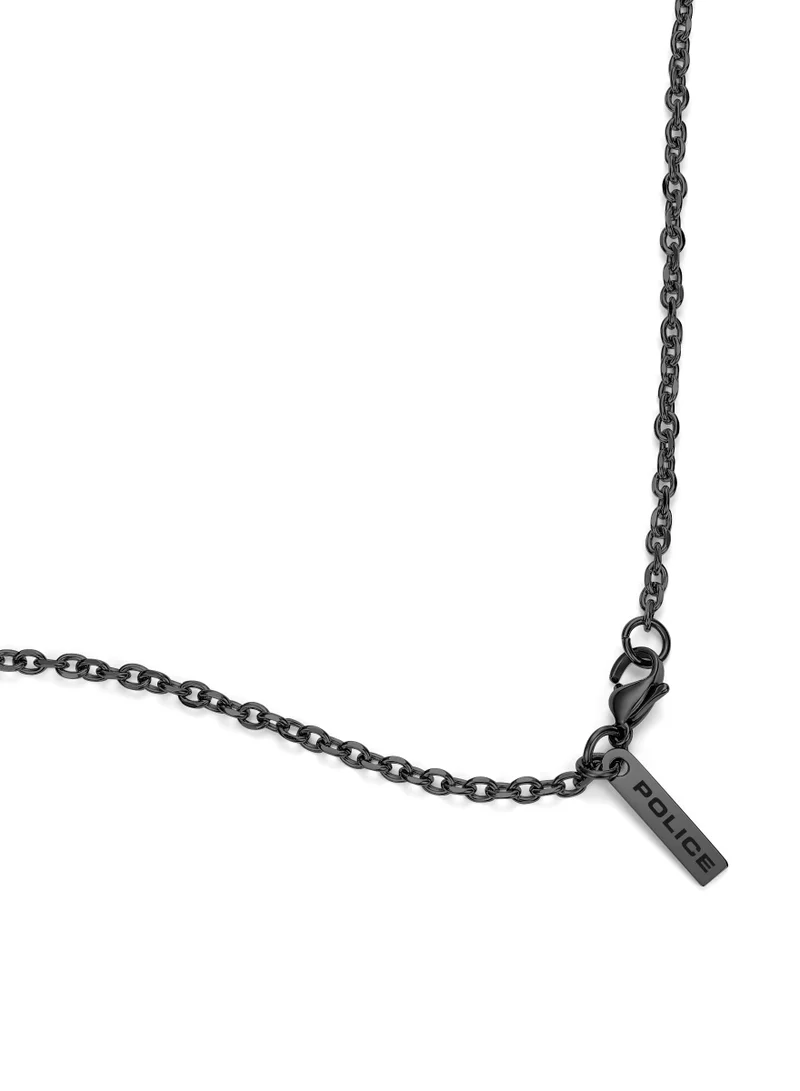 بوليس Ion Plated Black Stainless Steel Gents Necklace with Pendant